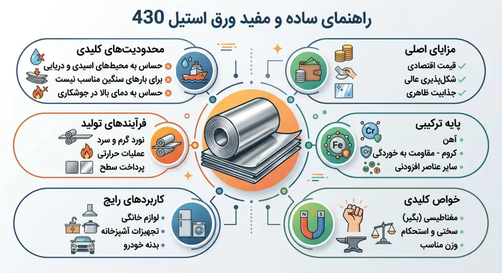ورق استیل 430